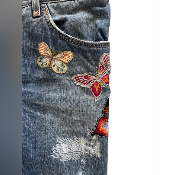 Dolce & Gabbana Vintage Embroidered Butterfly Jeans - Picture 3 of 12